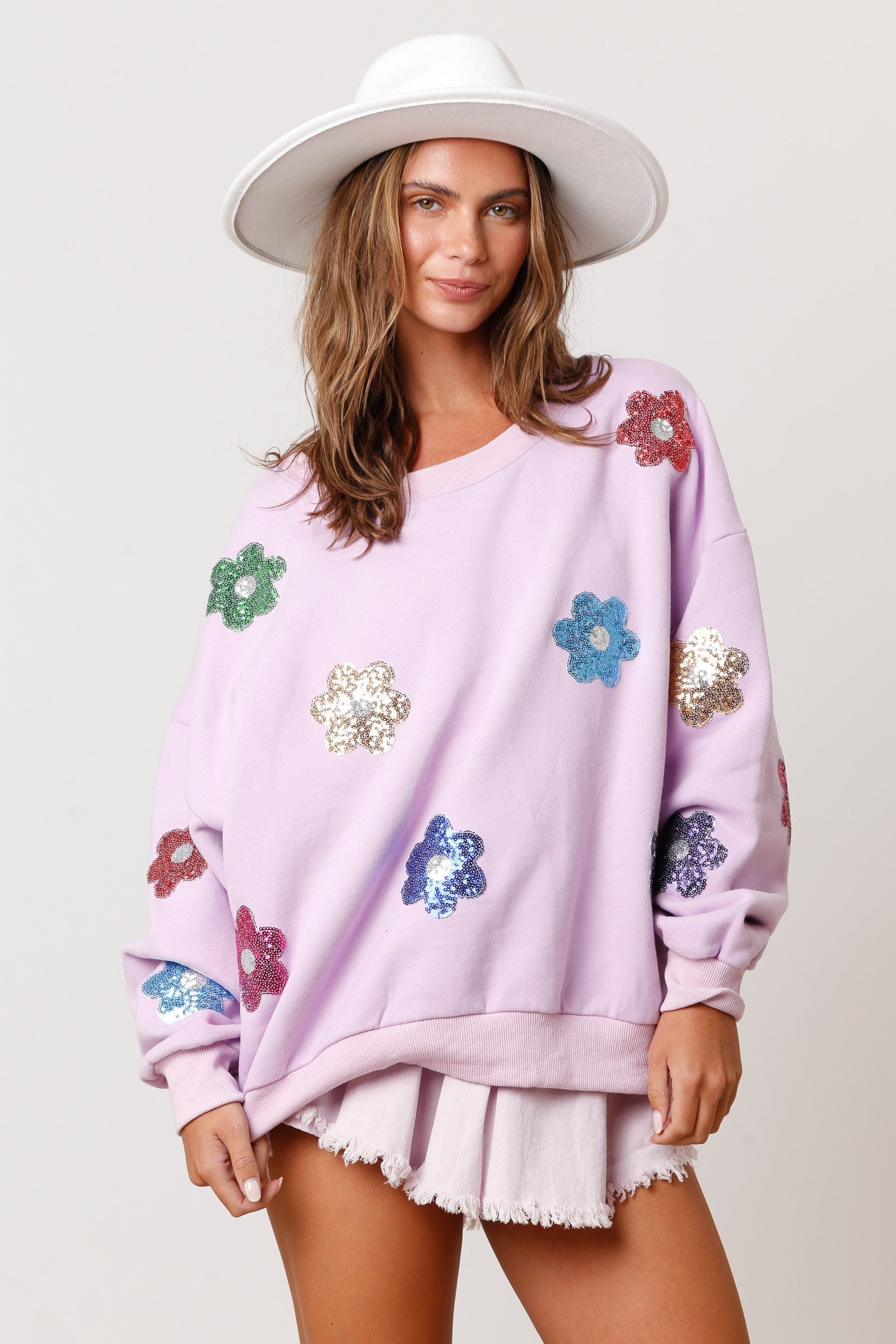 【CPGN STUDIO】Candy Flower Brushed Sweatshirt CPGN STUDIO】Candy Flower Brushed Sweatshirt