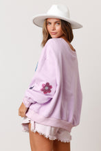 Load image into Gallery viewer, Sequin Flower Power Sweatshirt