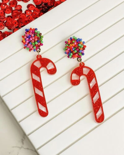 Candy Cane Earrings