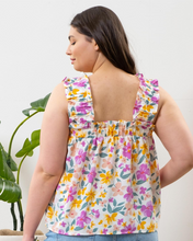 Load image into Gallery viewer, Flower Field Ruffle Tank