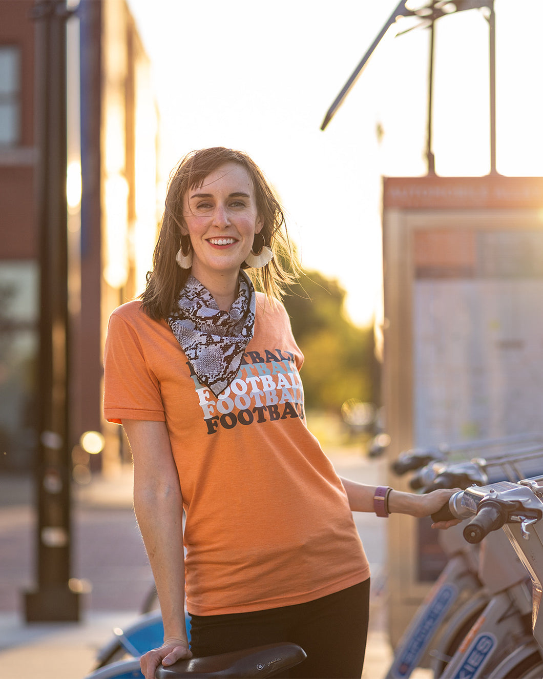 Orange Power x 5 Football T-shirt