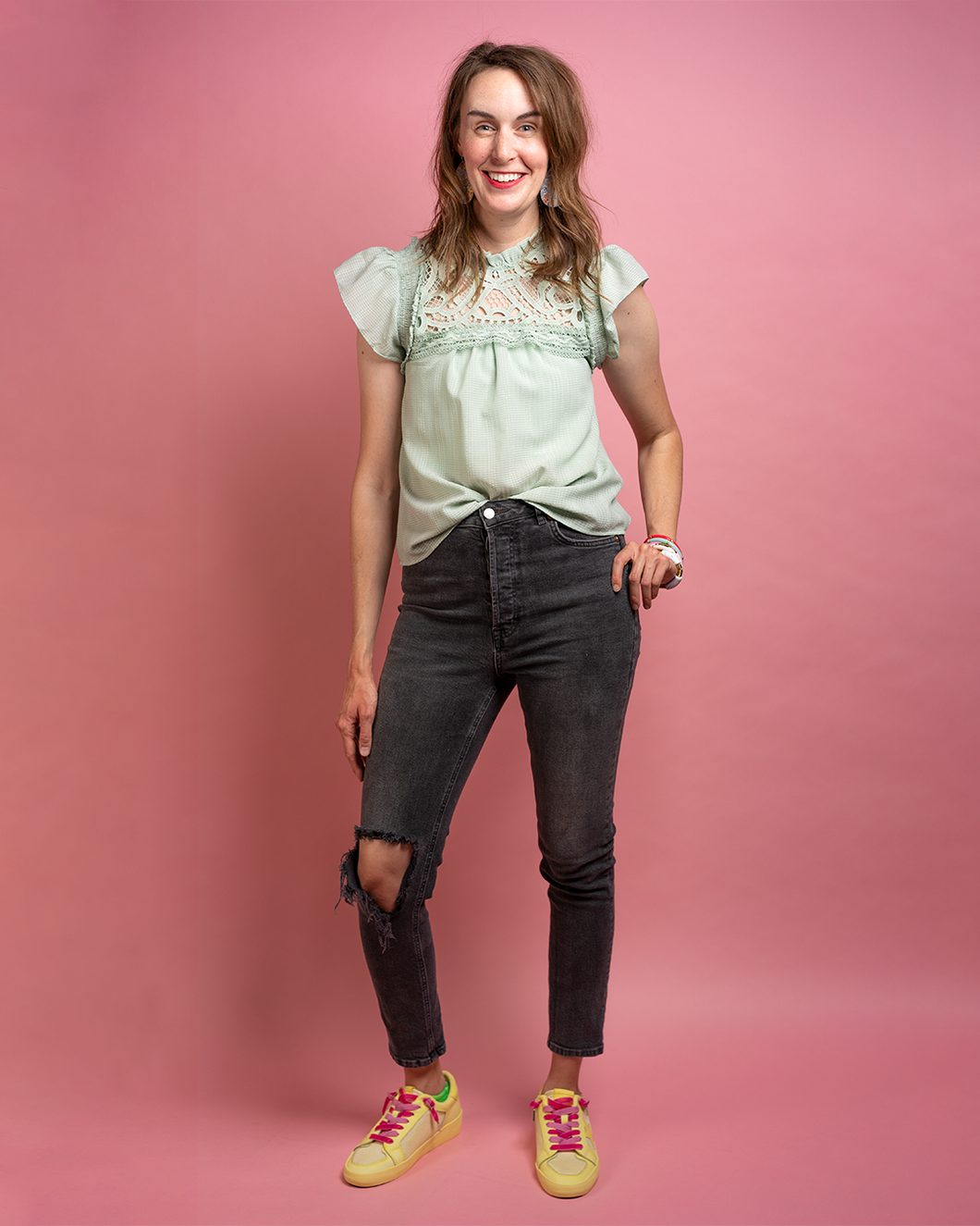 Sage Garden Lace Top