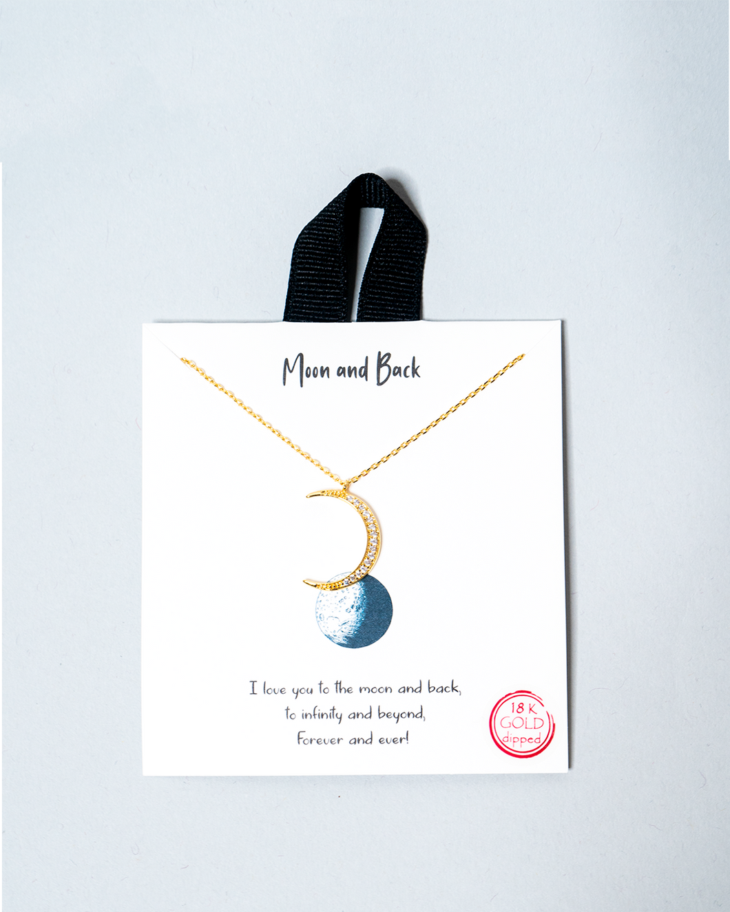 Crescent Moon Necklace - Gold