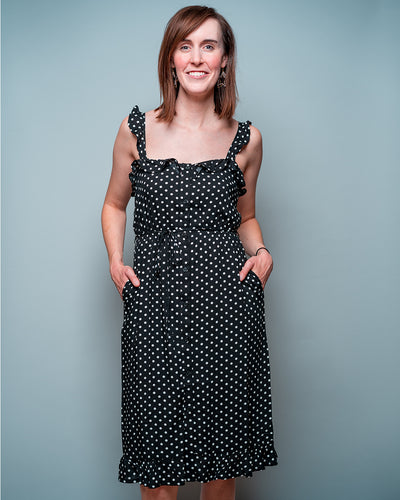 Seeing Polka Dots Midi Dress