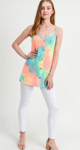 Neon Tie Dye Top