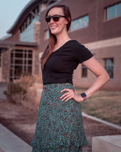 Load image into Gallery viewer, Wild Leopard Skirt - Jade