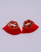 Load image into Gallery viewer, Red Lips Earrings