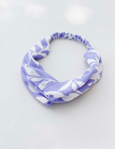 Blue floral headband